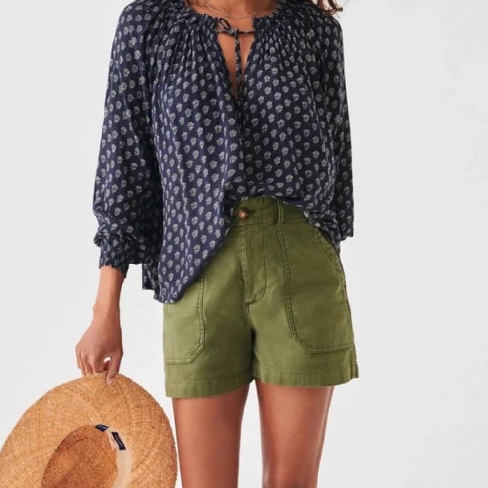 Faherty Emery Lotus Floral Top